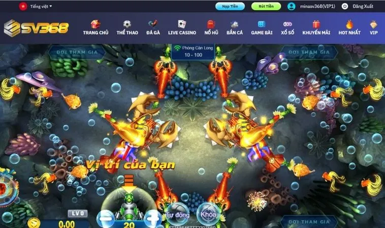 Hướng Dẫn Chơi Bắn Cá Royal Fishing Tại SV368: Bí Kíp Thắng Lớn 2 Mẹo săn cá hiệu quả trong game Bắn Cá Royal Fishing tại SV368