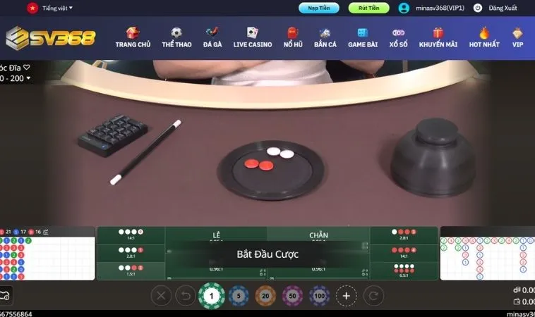 Khám Phá Xóc Đĩa SV368: Trò Chơi Đỉnh Cao Dành Cho Bet Thủ 2 Bàn cược Xóc Đĩa SV368