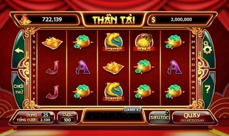 Nổ Hũ Thần Tài SV368: Quay Là Trúng, Rinh Thưởng Khủng 2 Giao diện chơi game Nổ Hũ Thần Tài SV368